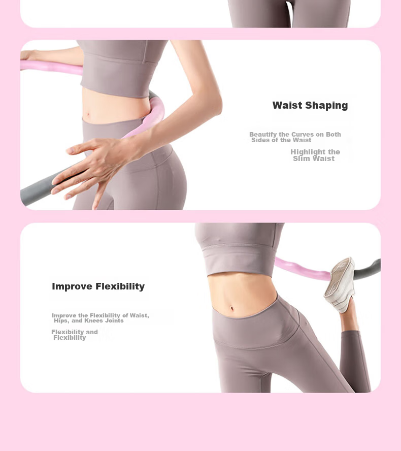 Li-Ning Removable Hula Hoop for Women, Adults, Children, Fitness, Home Use, Waist Shaping, Abdominal Reduction, Lazy Person Exercise Equipment 10