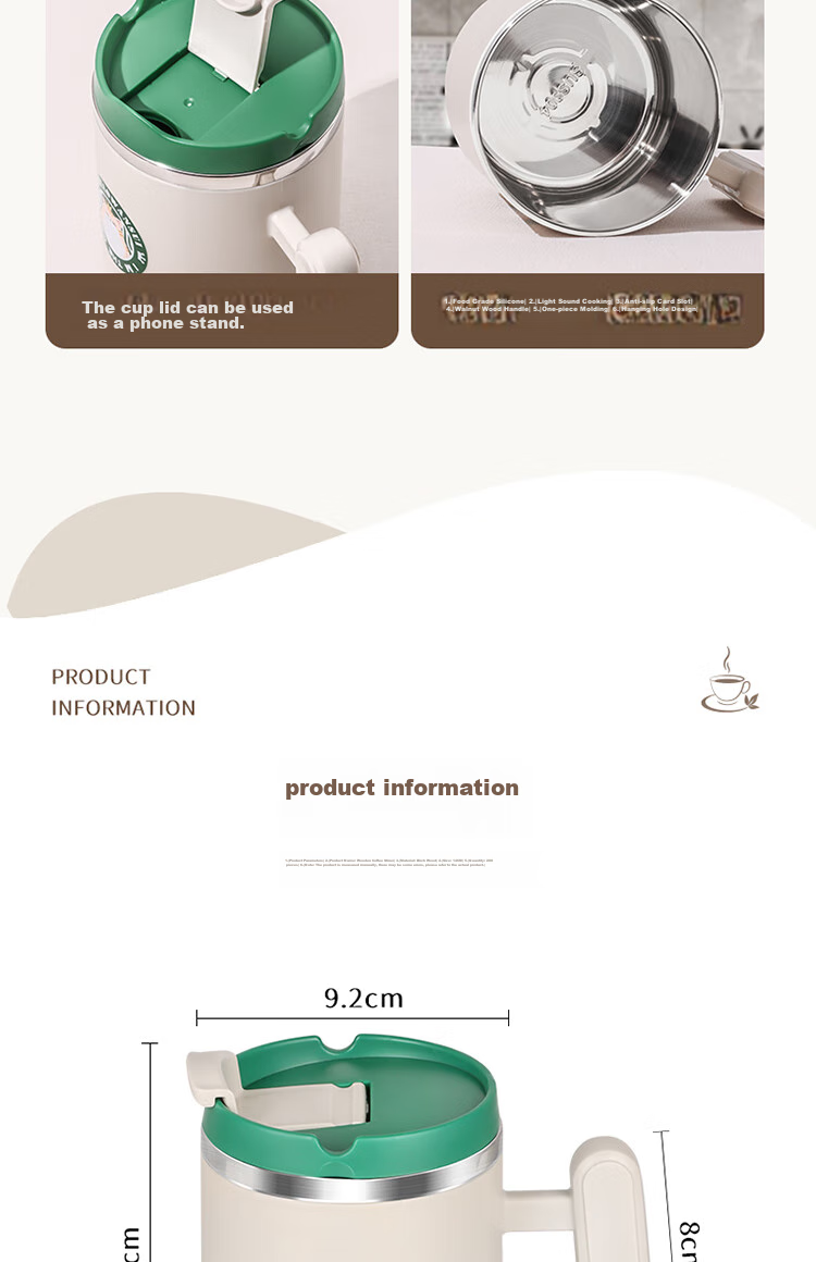 BJ 304 Stainless Steel Mug, Dormitory Room Children's Water Cup, Double-Layer Anti-Scalding Insulated Coffee Cup, Small Cat Desig 17