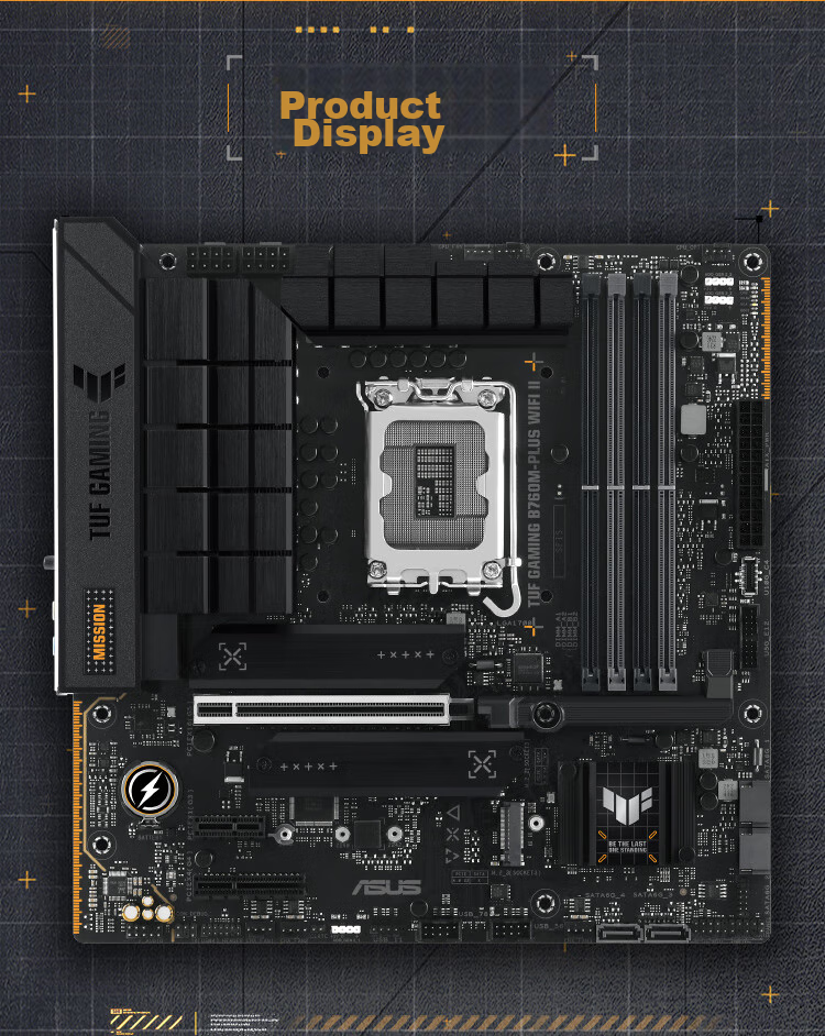 ASUS TUF GAMING B760M-PLUS WIFI II Chuangpaoshou Second Generation DDR5 CPU 14600KF/14700KF (Intel B760/LGA 1700) 4