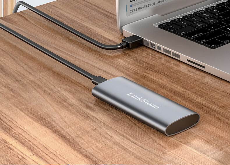 LinkStone M.2 NVMe Portable Hard Drive Enclosure, Type-C 3.2 Interface SSD Enclosure for Laptops, Full Aluminum External Enclosure 11