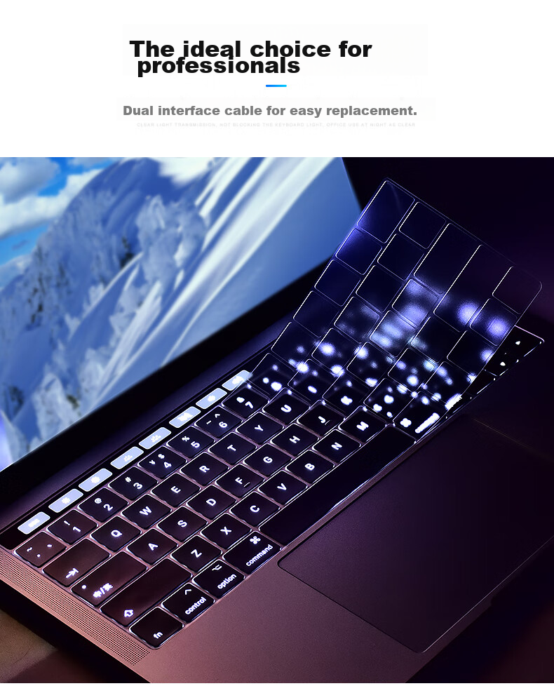 LENTION 2025 Apple MacBook Air 15-Inch Laptop Dust Keyboard Cover, M4 Chip A3241 Notebook Functional Keyboard Cover, Compatible with 2024 M3 Quick Keyboard Cover A3114 11