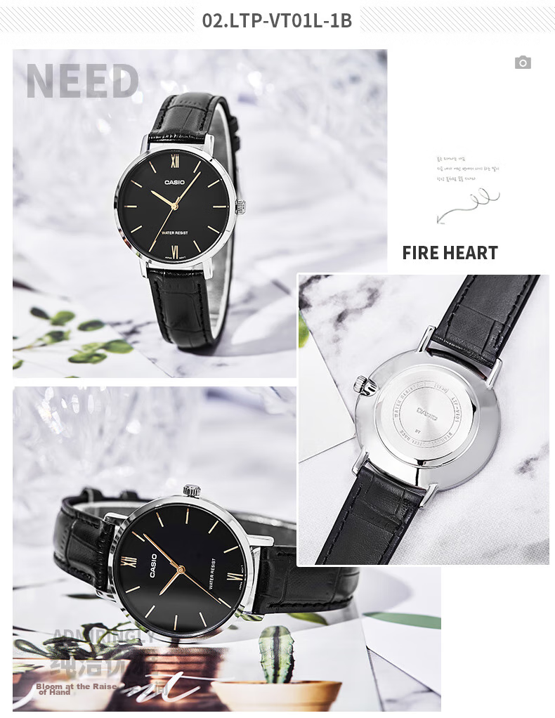 CASIO Ladies Analog Series Watch, Commuter Waterproof Student Quartz Wristwatch, Gift for Girlfriend, LTP-1183A 30