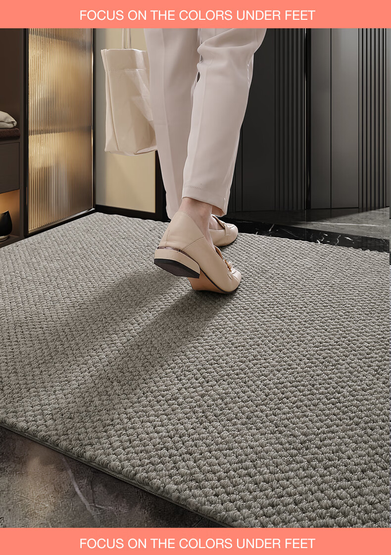 Dajiang New Zealand Wool Doormat, Customized High-End Entrance Rug, Doorway Foot Mat, 55x85cm 4