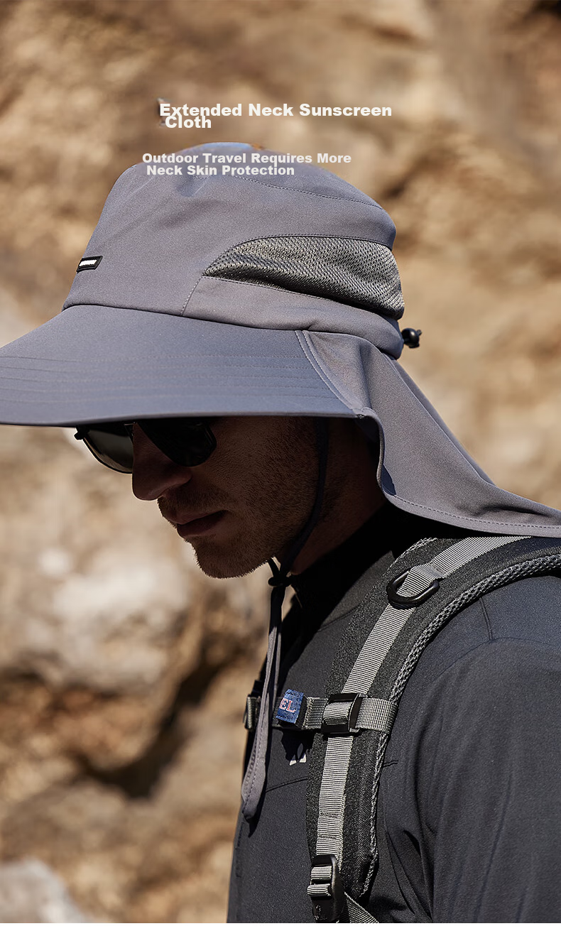 MISSION UV Sun Protection Hat for Men, Sun Visor Cap, Fishing Bucket Hat, Hiking Cap, Summer Outdoor UV Protection Wide Brim Sunhat 7