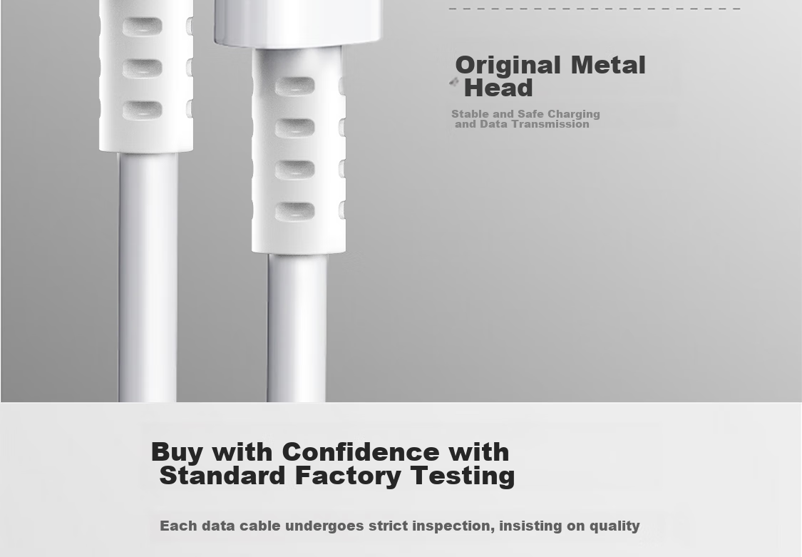ESCASE Apple Data Cable, IPhone 14 Pro/13/11/12 Fast Charger Cord, Suitable for 6S/7/8 Plus, PET Anti-Kinking, IPad Air/Pro, White 5