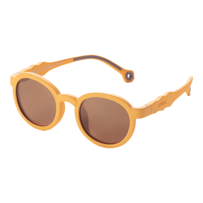 Kigo 2025 New Children's Sunglasses, Outdoor Polarized UV Protection, Bendable Baby Sunglasses, 0-3 Years Old, Pumpkin Orange