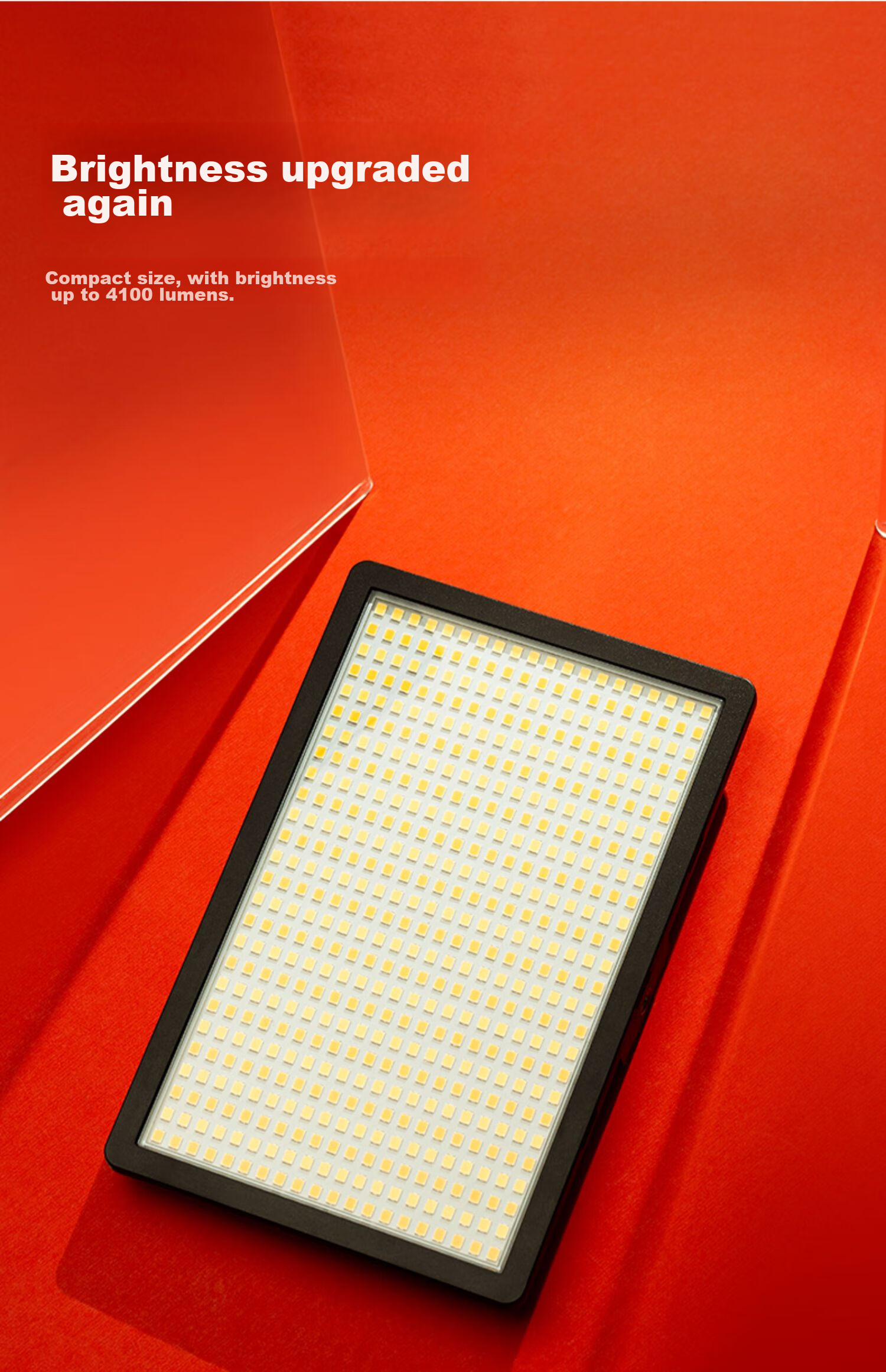 Sidande LED 520 Fill Light, Handheld Photography Fill Light, Portable LED Panel Light for Cameras, 37W Dual Color Temperature Adjustable, DSLR Shooting, Restaurant Food Photography, Portrait Lighting 3