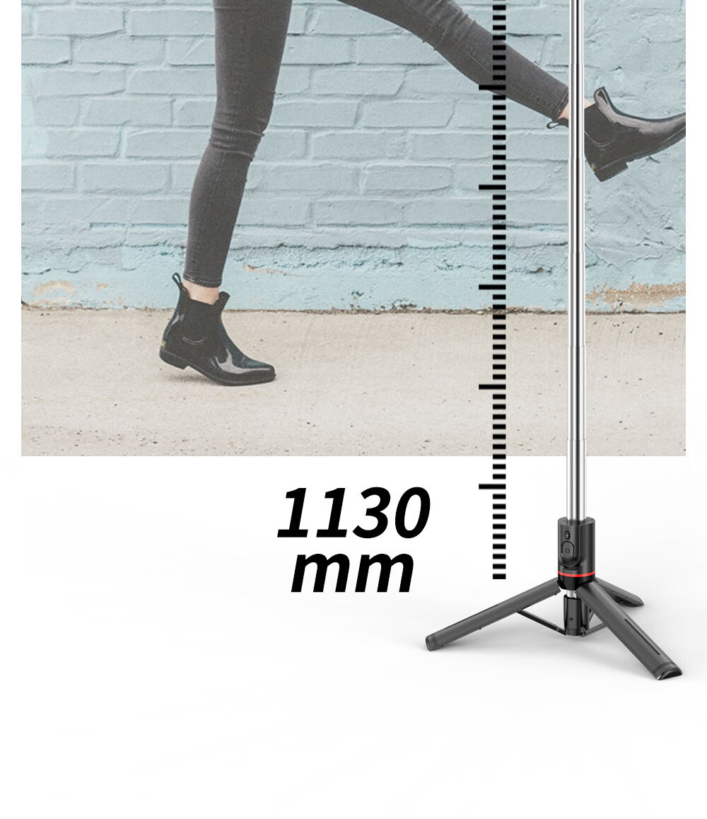 Selfieshow F06 1.3-Meter Selfie Stick, Portable Universal Handheld Selfie Stick, Travel-Friendly Phone Photography Stand, 360-Degree Rotating Photo Stand for Concerts 8
