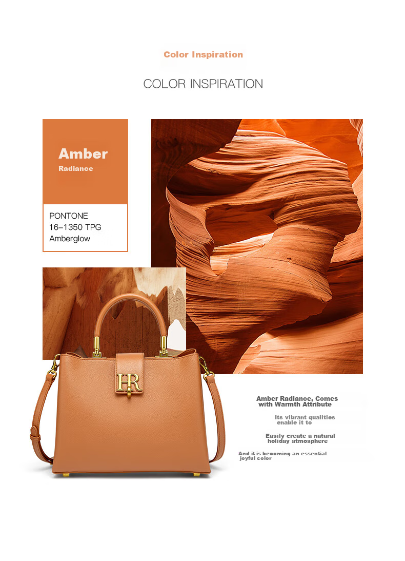 HR Handbag, Women's Bag, Meilade Top-Grain Leather Tote Bag, Work Commute Crossbody Bag, Birthday Gift for Wome 11