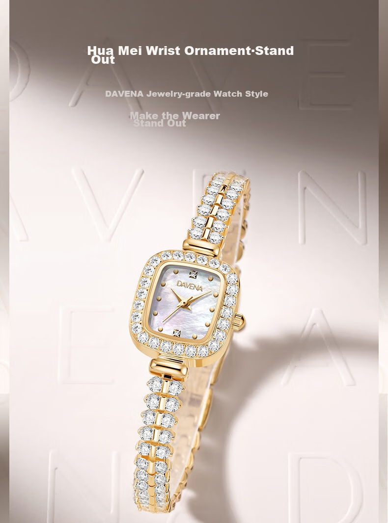 Davena [Celebrity Style] Tiweina Small Gold Spike Watch, Women's Luxury Niche Wristwatch, Birthday Gift for Girlfriend 3