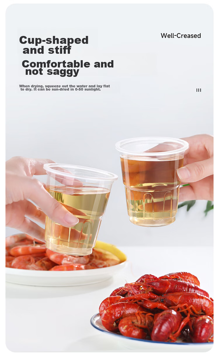 MARYYA Disposable Cups, Aviation Cups, 200ml*50 Pieces, Space Cups, Food-Grade Cups for Drinks, Juice, Tea And Water 9