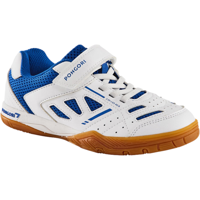 DECATHLON Table Tennis Shoes for Teenagers, Boys And Girls, Velcro Sneakers, White Shoes, Breathable, Blue, Size 32-4512942