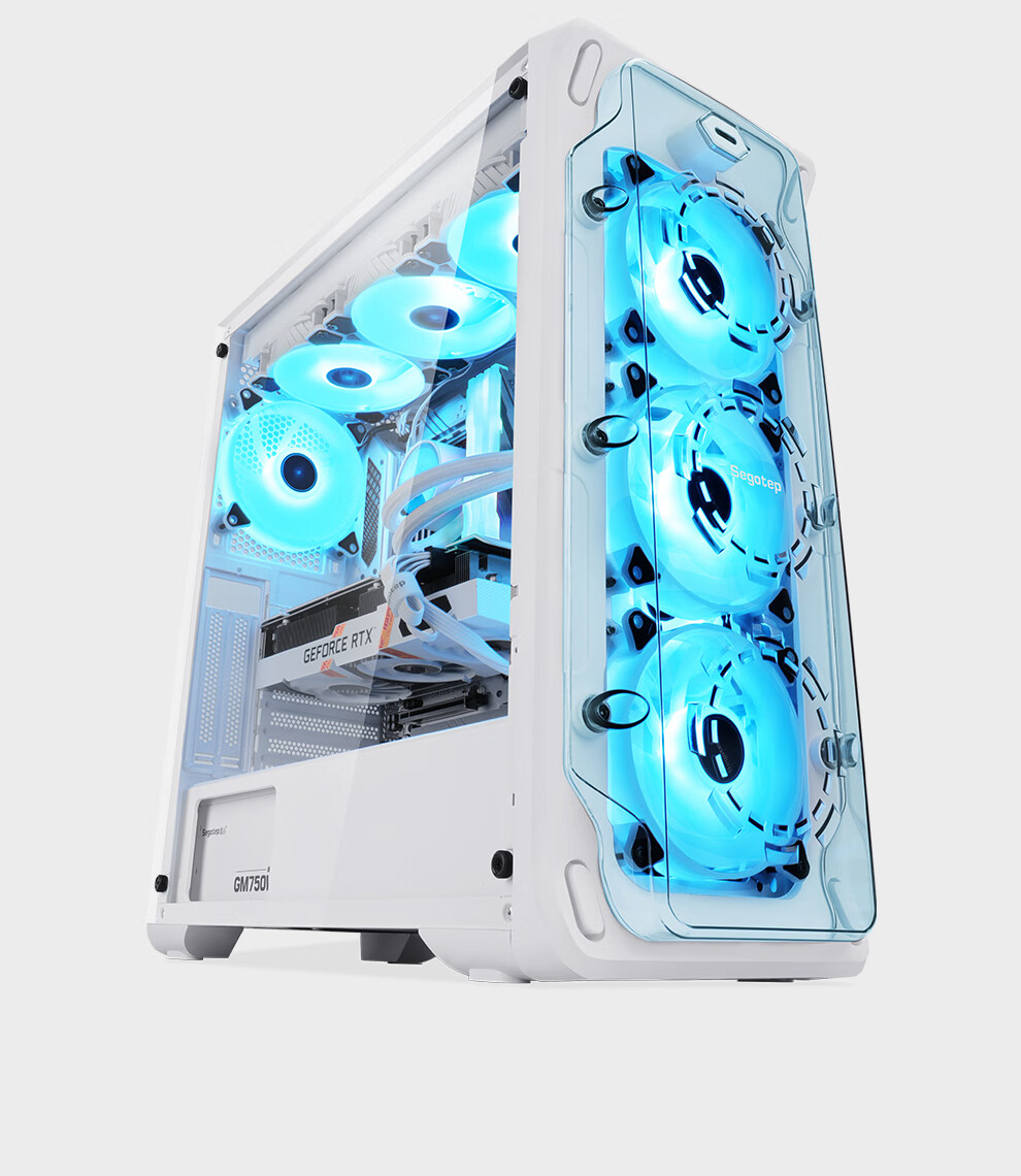 Segotep Anime Cabin 1 White Desktop Mini Case (Front Dedicated Figurine Position/MATX Motherboard Position/Synchronized Lighting Effects/360mm Water Cooling Position/Anime Desktop Computer Case) 14
