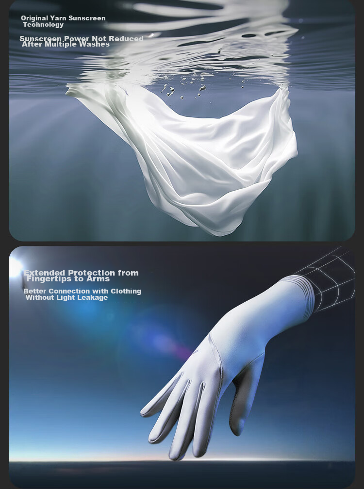 Beneunder Anti-UV Gloves, Wrist Protection, Sunscreen, Driving, Sports MP002 10