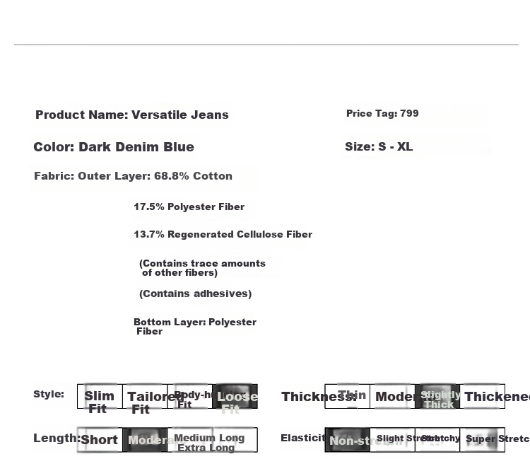 Dme Winter Simple Style Cloud Cotton Vintage Faded White Thread Cat Whisker Pattern Slimming Jeans for Women, Dark Denim Blue, S 7