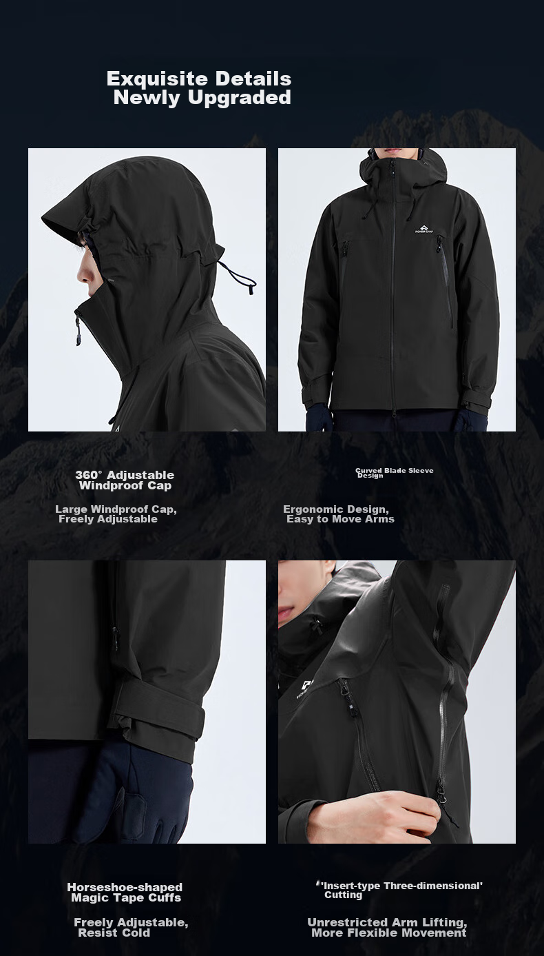 Toread Little Eagle Hard Shell Jacket Women's Spring Summer Outdoor Toray Windproof Waterproof Hiking Mountaineering Travel Coat Jacket 8