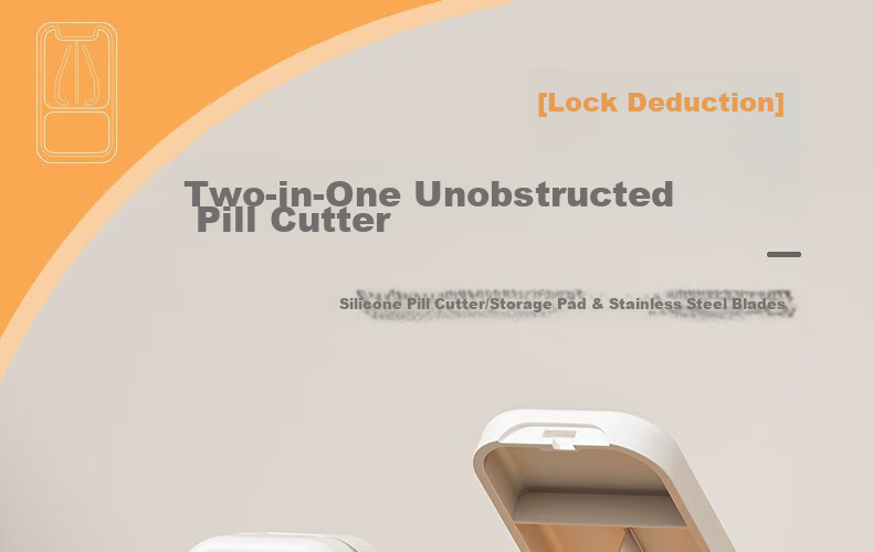 Lehuolvxing Pill Cutter, Tablet Splitter, Medicine Dispenser, Portable Pill Box Divider, One-To And Two-To Pill Splitter 1