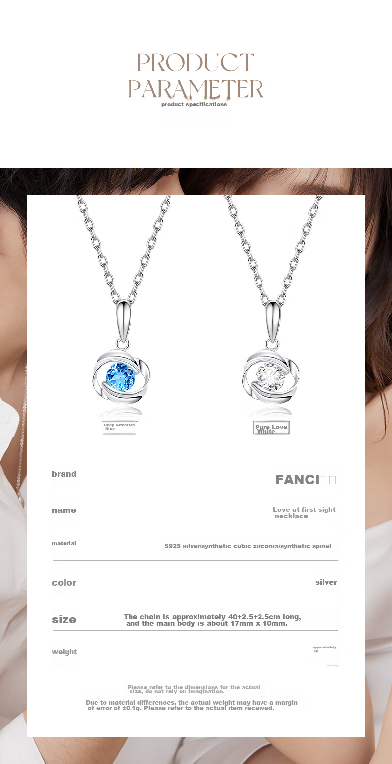 Fanci Mobius Ring White Necklace Women's Clavicle Chain Birthday Gift Jewelry for Girlfriend 4