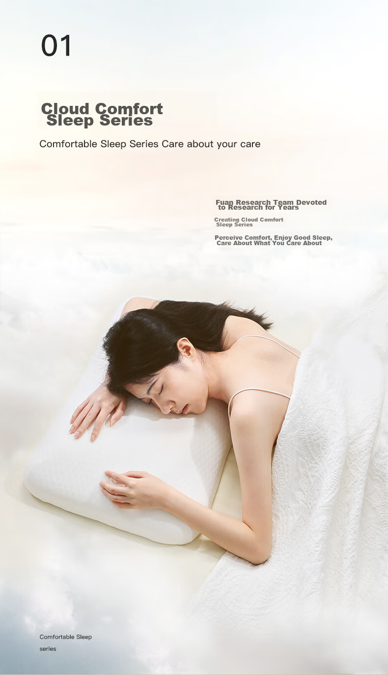 FUANNA Memory Foam Pillow for Students, Cervical Support Neck Pillow Core with Slow Rebound, Sleep Aid And Deep Sleep, 48*30*5cm 2