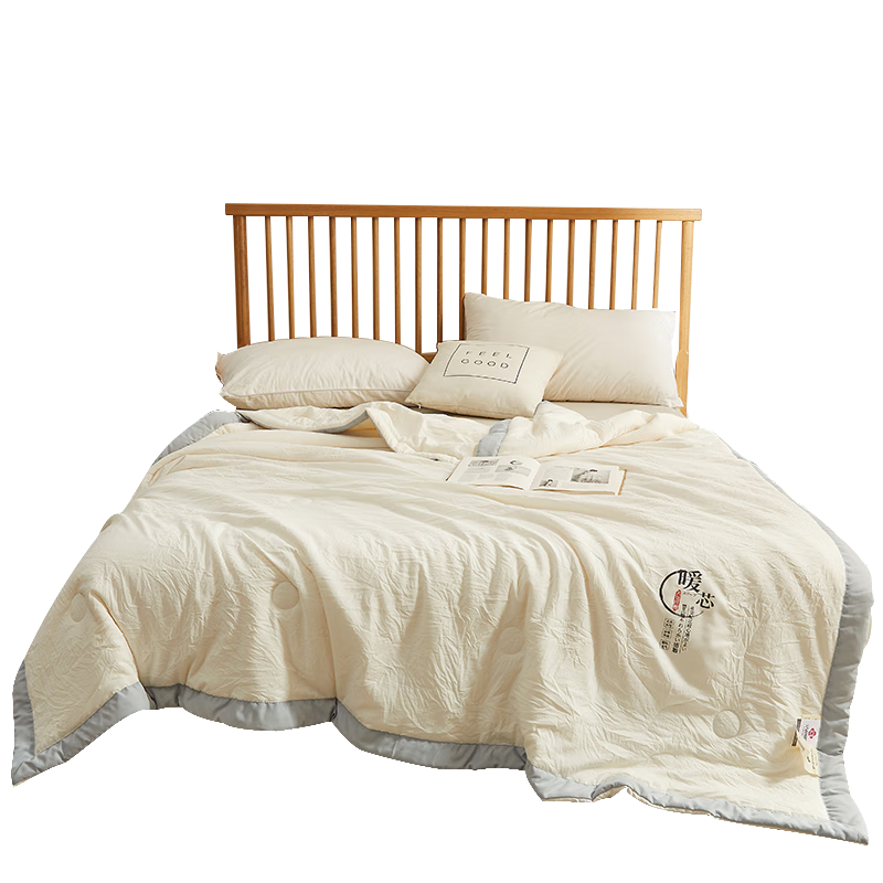 Grace Class A 10% Soybean Fiber Washable Summer Quilt, Single Summer Air Conditioning Quilt, Summer Cool Quilt, 180*220cm