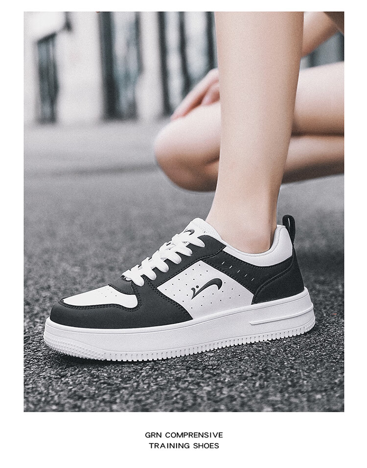 Guirenniao Men's Casual Sneakers New Couple's Thick-Soled Sports Shoes White/Red Size 41 39