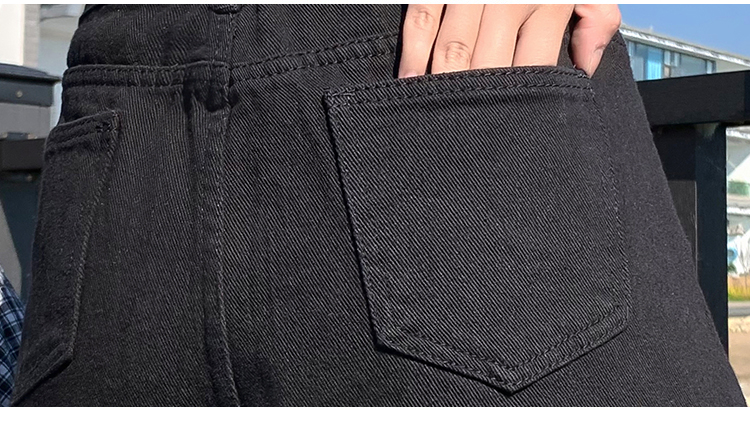 Jeanswest Women's Ripped Denim Shorts Summer Thin High Waist Slim Wide Leg Mid-Length Jade Green L 26