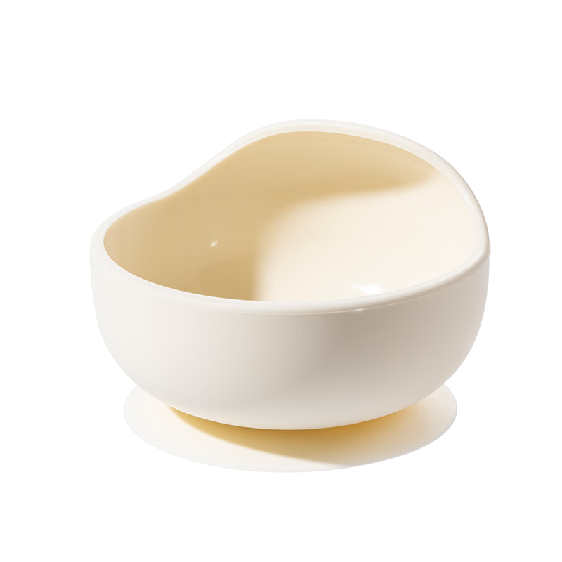 LUSN Baby Food Bowl with Suction Cup, Self-Feeding Bowl for Toddlers, Anti-Fall And Anti-Scalding Silicone Bowl Lunch Box