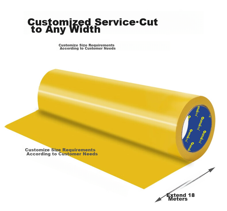 Oumai Yellow Warning Tape, PVC Zebra Crossing Isolation Warning Sticker, Warehouse Workshop 5S Management Floor Marking Line Tape, Yellow 10cm*20m, 1 Roll 7