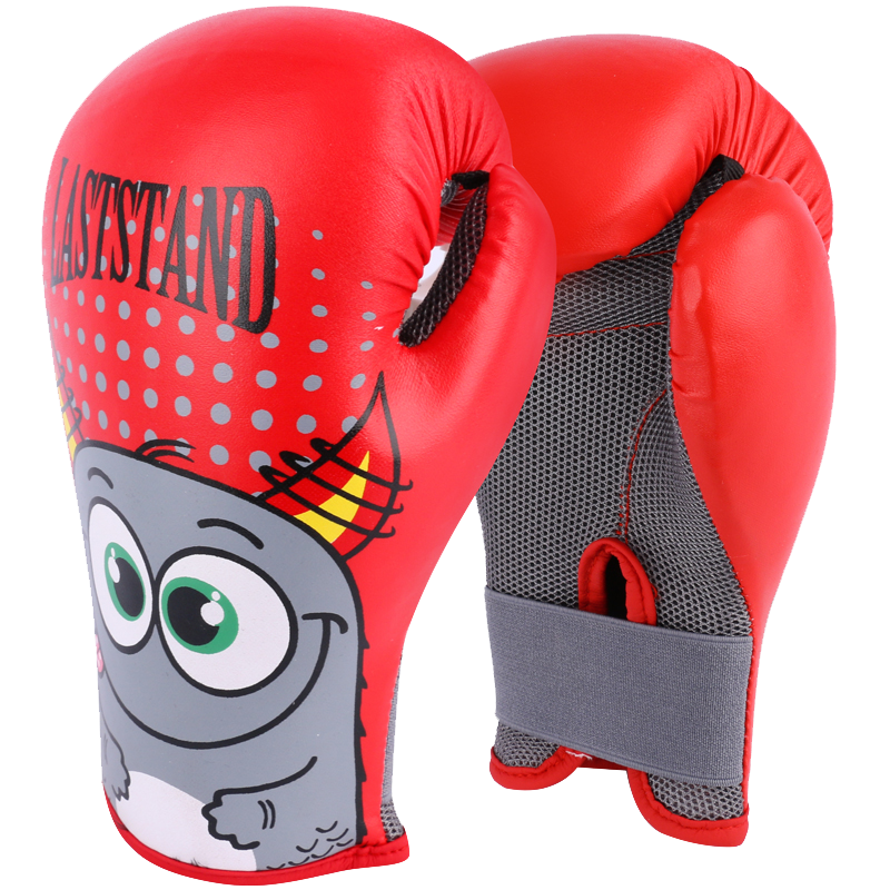 LASTSTAND Children's Punching Bag Gloves, Small Size Gloves, Boxing Training Fitness Entertainment Gloves, Baobao Bear Red
