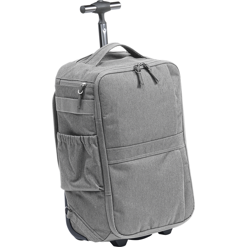 SANWA Multifunctional Pull-Back Backpack with Wheels, Business Backpack, Luggage Bag, Travel Bag, Carry-On Approved, 22 Liters