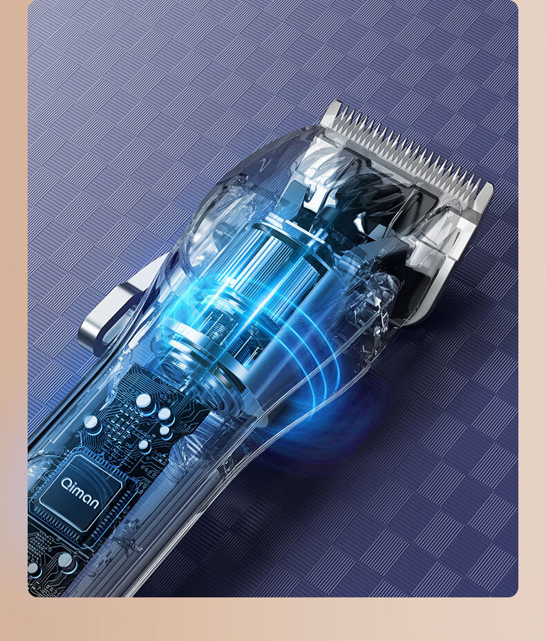 Qiman Pet Hair Clipper, Dog Grooming Tool, Pet Trimmer, Golden Retriever Hair Trimmer, Large Dog Hair Clipper, Electric Trimmer for Pet Shops [With Pet Comb Included] 5