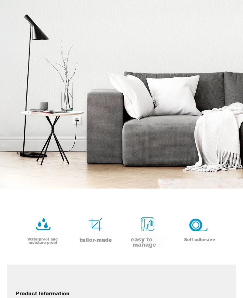 FOOJO Simple Black Checkered Self-Adhesive Wallpaper, 0.6*5 Meters 4