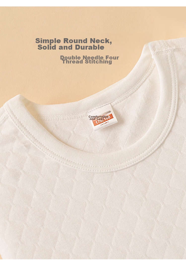 Yiershuang [Triple-Layer Thickened 100% Pure Cotton] Men's Thermal Underwear, All-Cotton Autumn Top, Round Neck Undershirt, Cotton Sweater for Fall And Winter 12