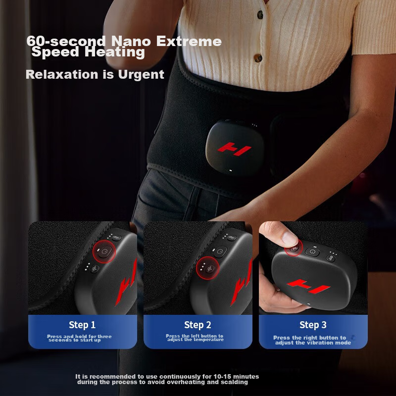 Поясничный бандаж HYPERICE Venom 2.0 с подогревом и вибрацией для спортивной реабилитации и расслабления мышц