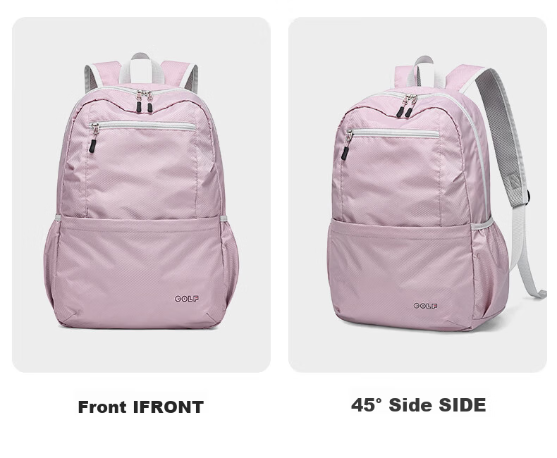 GOLF Foldable Backpack for Women And Men, Lightweight Water-Resistant Travel Bag, Outdoor Hiking Sports Fitness Pack 33