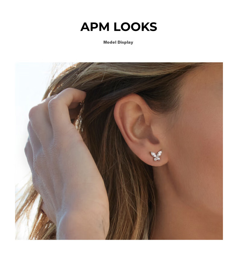 APM Monaco Butterfly Earrings, Luxurious And Elegant Ear Jewelry, Perfect Gift for Your Wife 5