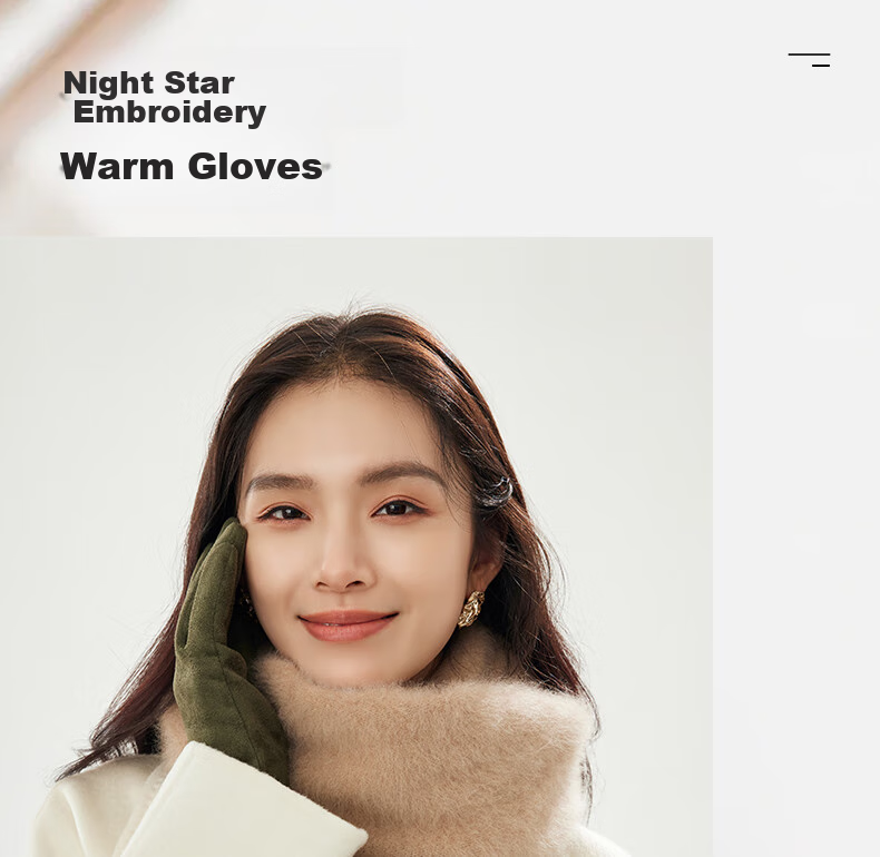Siggi Women's Gloves, Autumn And Winter Windproof, Warm, Finger-Specific, Thin, Touchscreen Compatible, Fleece-Lined, Simple Solid Color, Cycling And Outdoor Use 1