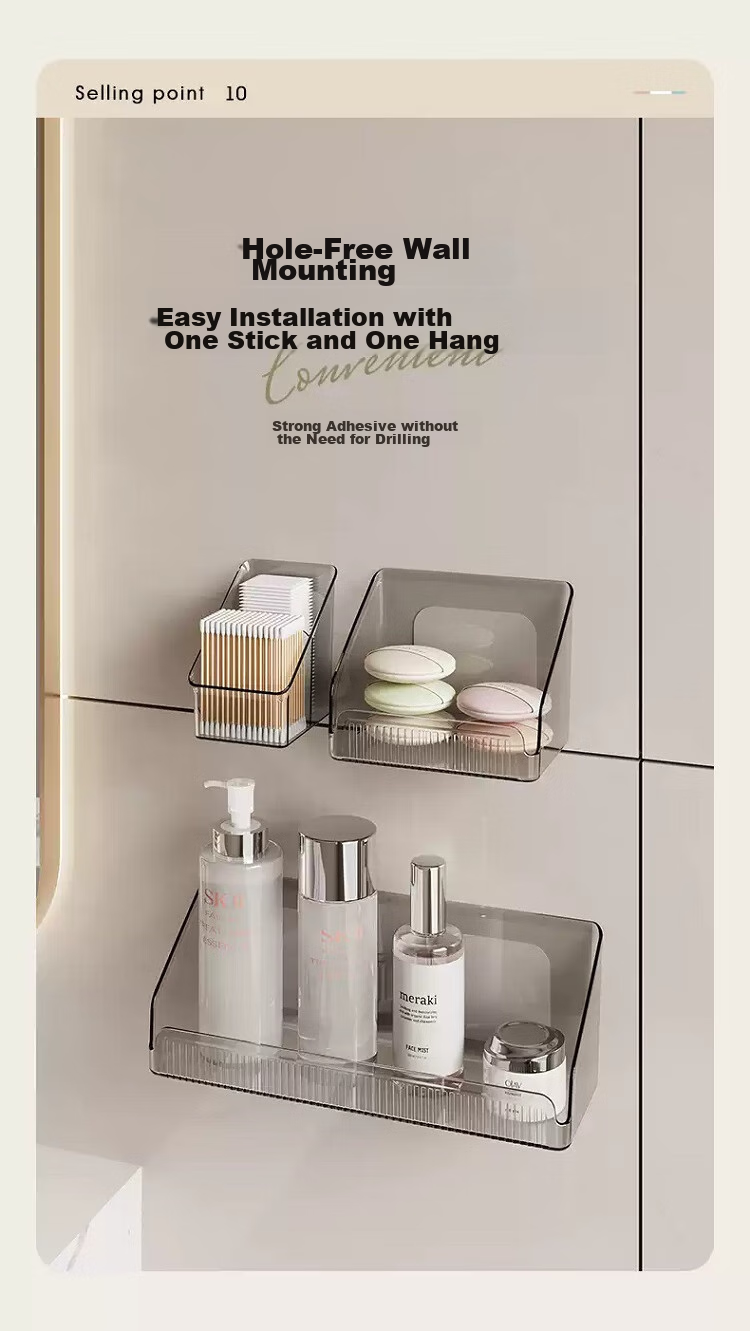 BDO Mirror Cabinet Storage Box, Desktop Cosmetic Lipstick Organizer, Bathroom Storage Container, Large Storage Rack 13