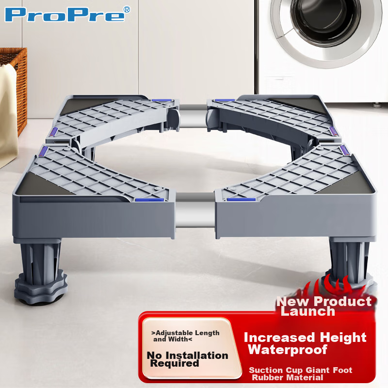 ProPre Washing Machine Base, Drum And Impeller Stand, Non-Slip And Shock-Absorbing Foot Frame, Refrigerator And Air Conditioner Furniture Heightening Rack, Compatible with Haier, Little Swan, Siemens, Panasonic, TCL Universal Foot Pads