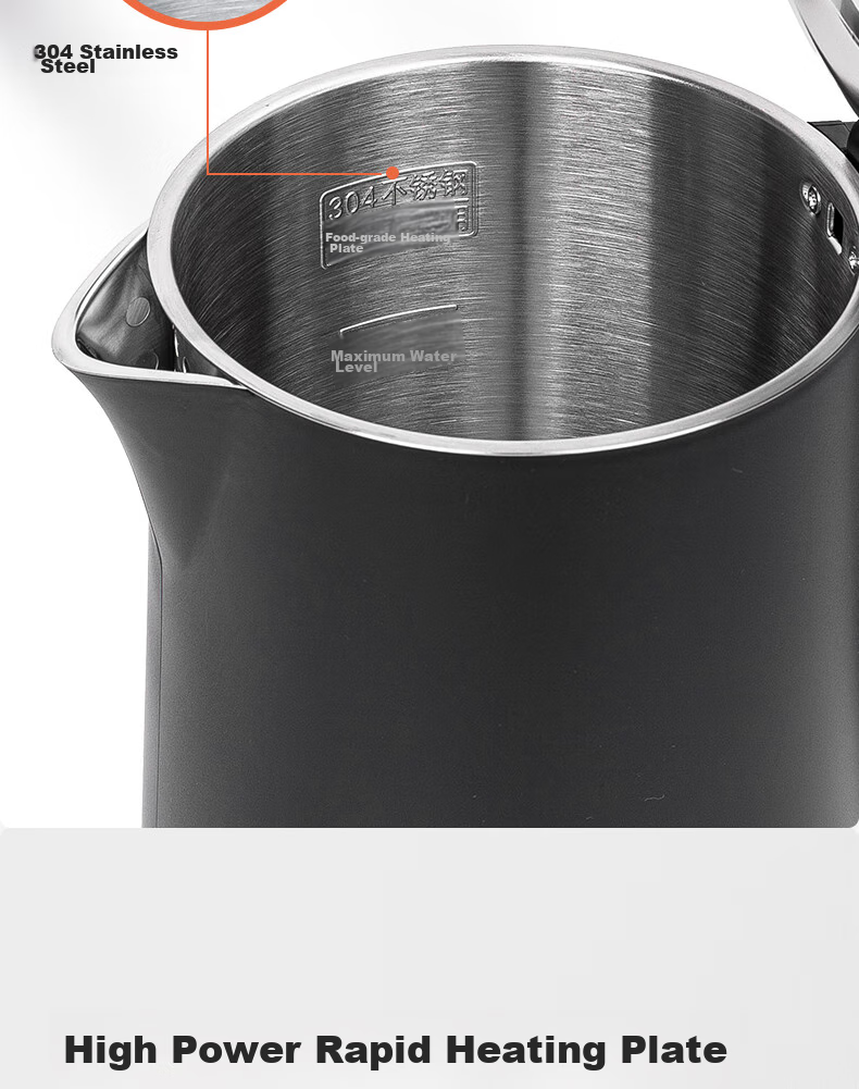 Deli 85609 Electric Kettle (Black) 6