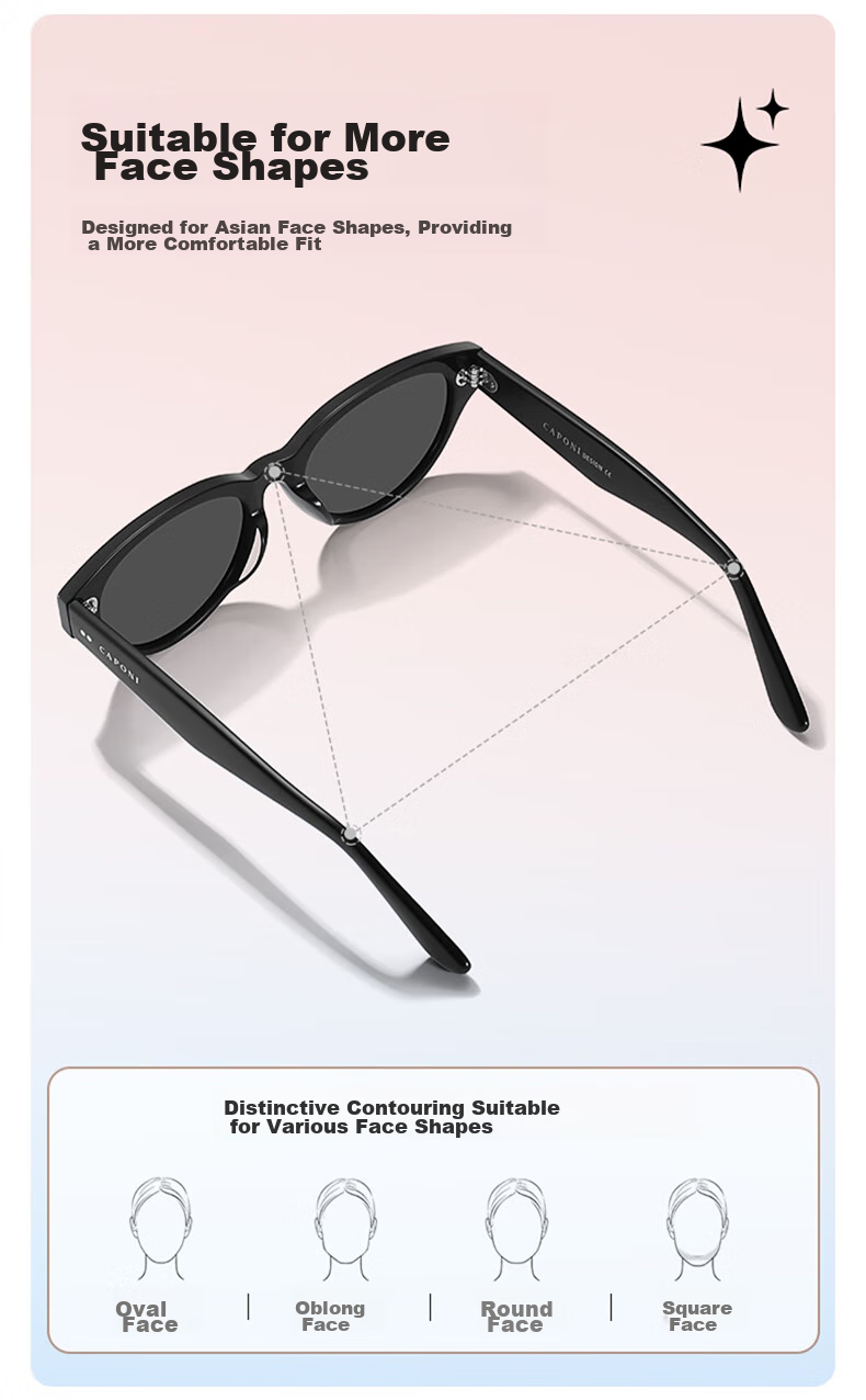 CAPONI Polarized Sunglasses for Women, 2026 New Style UV Protection Driving Glasses, Sun Protection Retro Eyewear 28