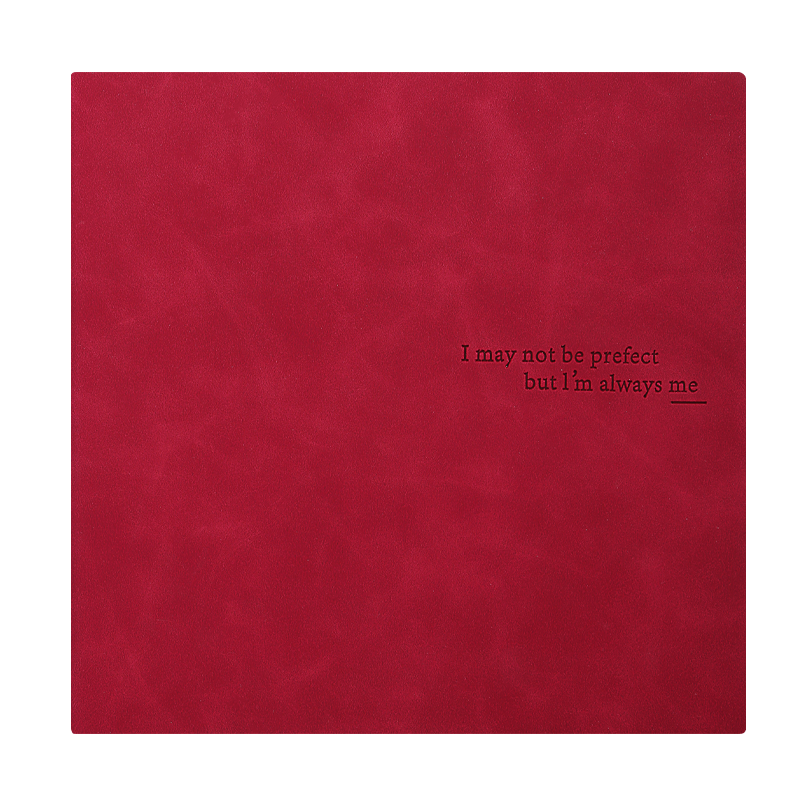 Jiaranheng Square Blank Notebook for College Students, Research Notes, Mind Mapping, Drafts, Journaling, Inspiration Recording, Customizable - Wine Red