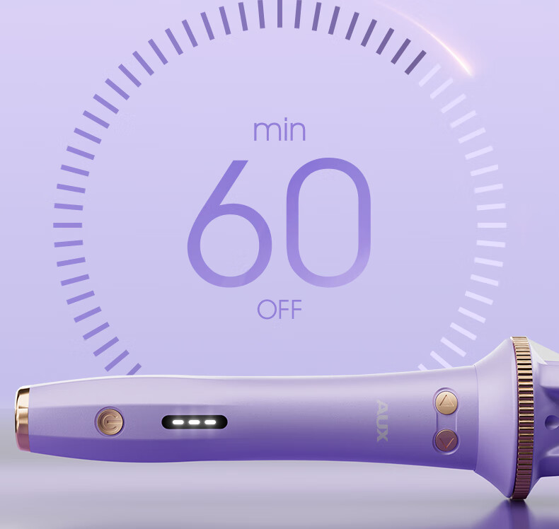 AUX Fully Automatic Curling Iron, 32mm, Negative Ion, Dorm Room, Women's Lazy, Volumizing, Portable Electric Curler, Big Wave, Long-Lasting Styling, Hair Straightener, Birthday Gift for Women, Milk Yellow 21