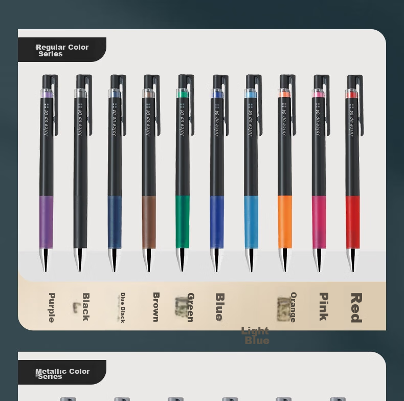 PILOT Juice Up Colorful Retractable Gel Pen, Signature Pen, Water-Based Pen, Student Planner Pen, Stationery Set LJP200S410C 0.4mm 10-Color Set 10
