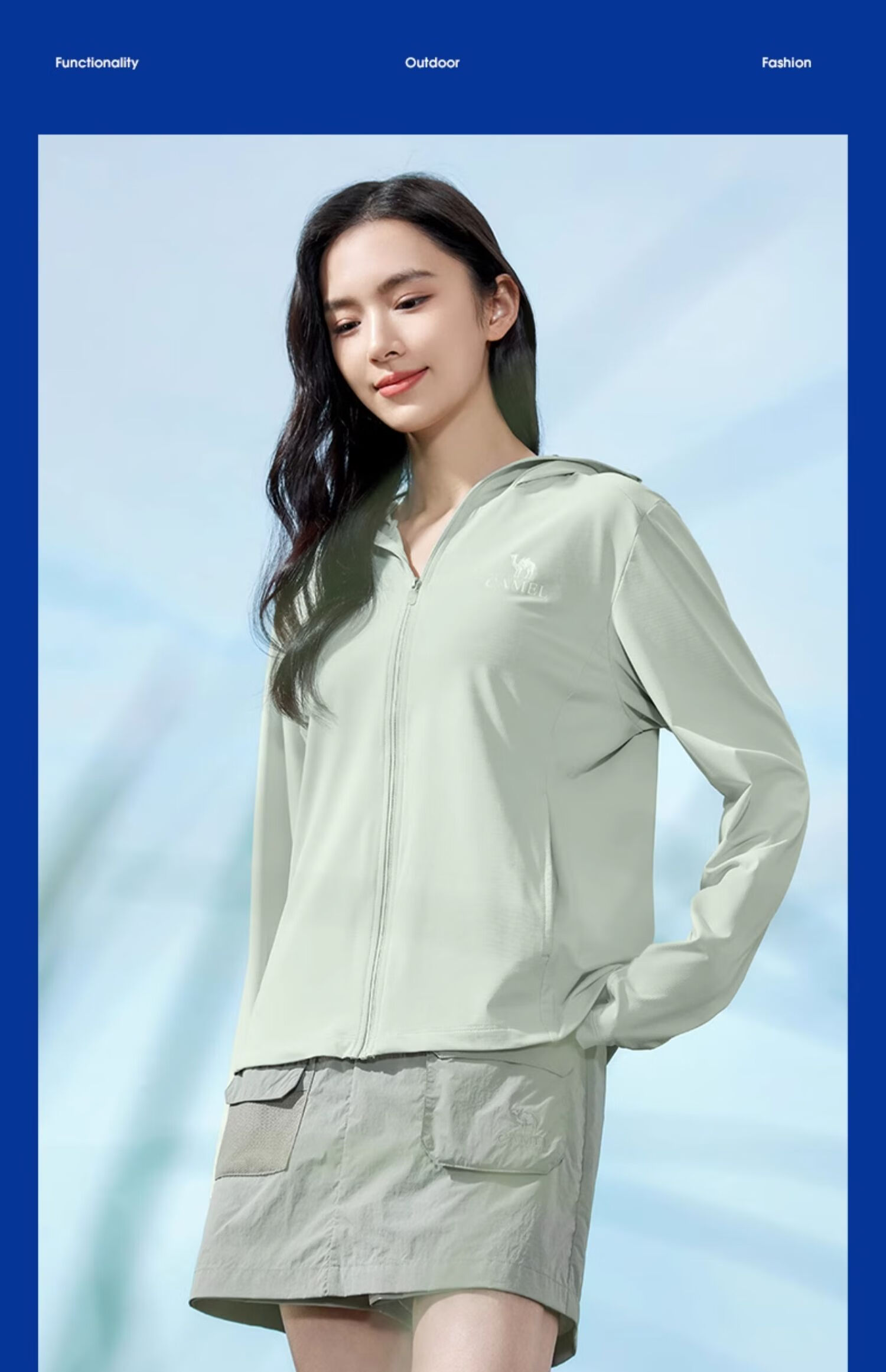 CAMEL Outdoor Sun Protection Jacket UPF50+ UV Protection Cooling Lightweight Fishing Sun Shirt [Muguang] A24BAEO082 28