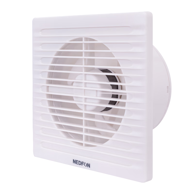 Nedfon APC15-2S Wall-Mounted Exhaust Fan, 6-Inch Round Hole Ventilator, Bathroom Air Exchanger, Window And Wall Kitchen Exhaust Fa