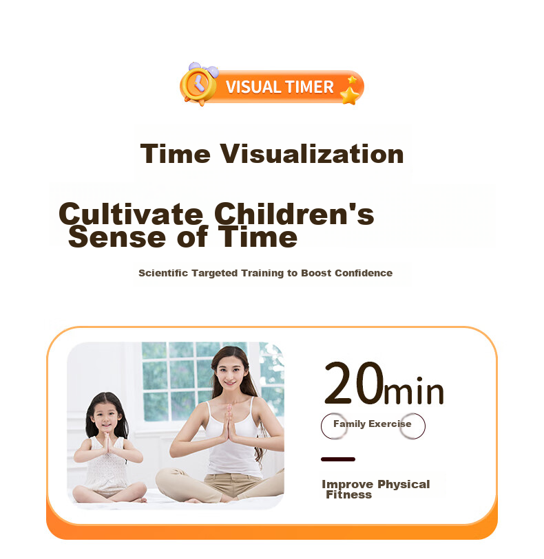 QT-TIMER Visual Timer Alarm Clock, 2026 New Model for Students, Wake-Up Aid, Electronic Clock, Self-Discipline Countdown Timer, Time Management Tool, Birthday Gift for Boys And Girls 7