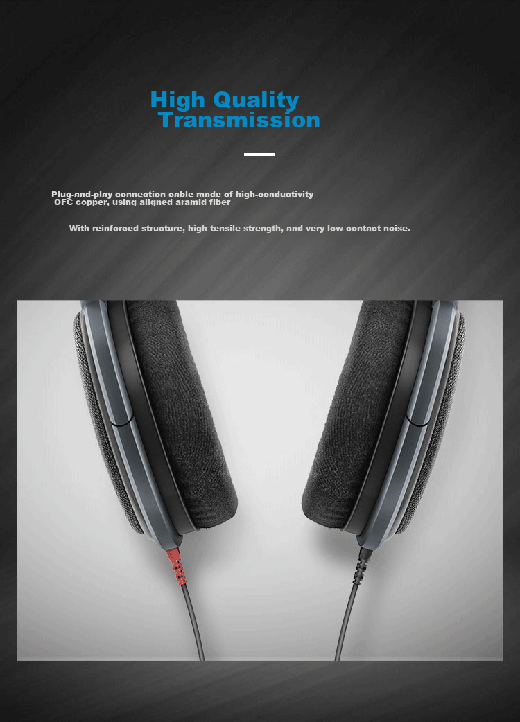 Sennheiser HD600 Over-Ear High-Fidelity HIFI Headphones, Open-Back Wired Gaming Headphones, Gift 5