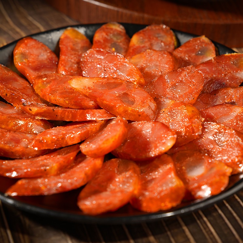 杨大爷无烟熏腊肠川味风干麻辣香肠500g烹饪食用