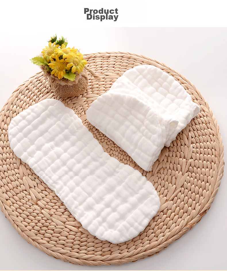 Babyprints [Without Melamine] Diaper, Baby Gauze, Pure Cotton, Newborn Diaper Pad, Disposable Diaper, Washable, 6 Pieces 17